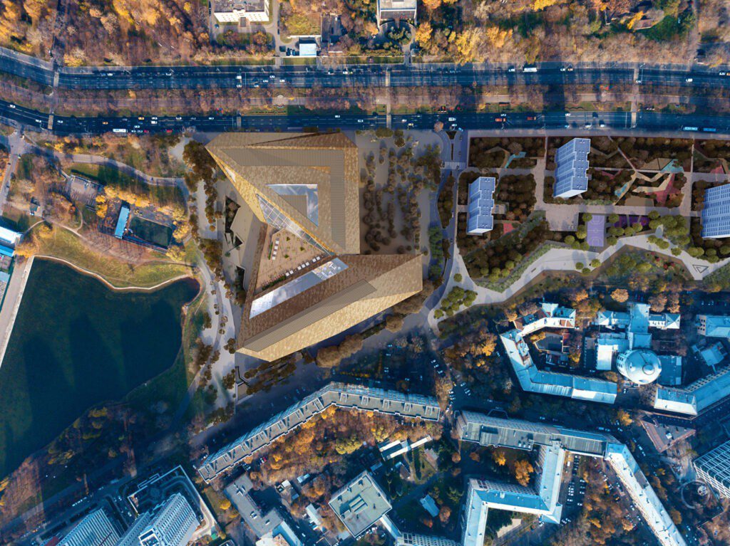 PLP Architecture показала титановую штаб-квартиру Yandex в Москве