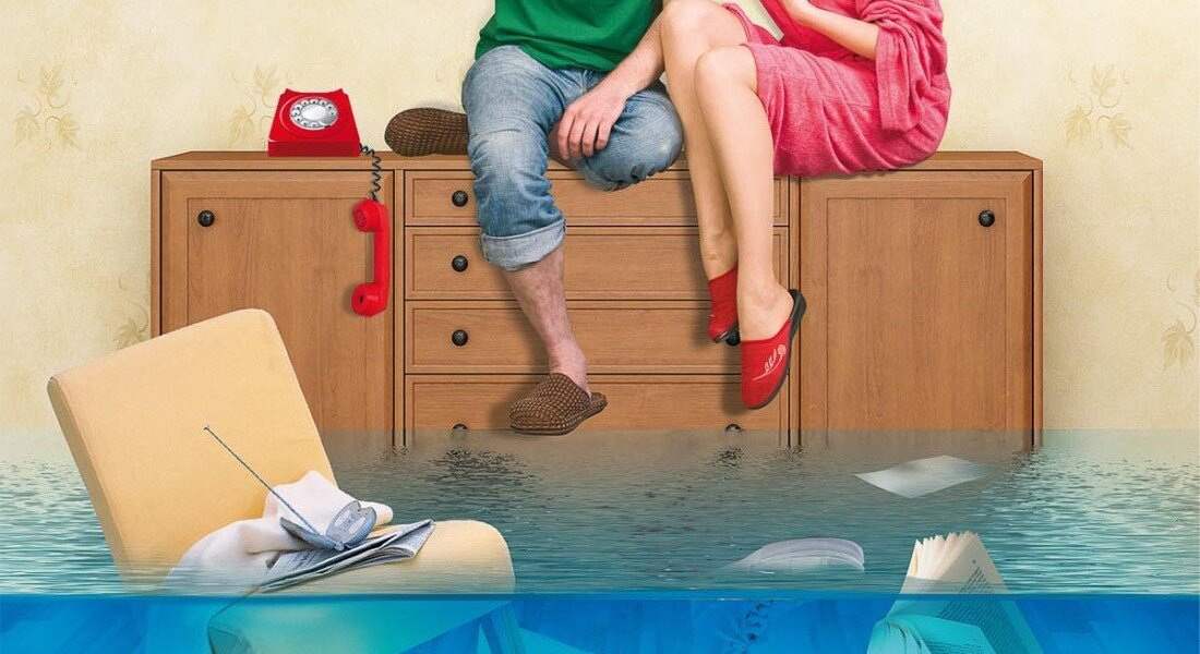 залили соседи