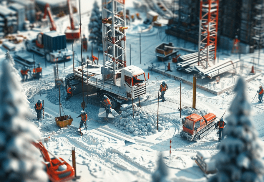 кладка зимой